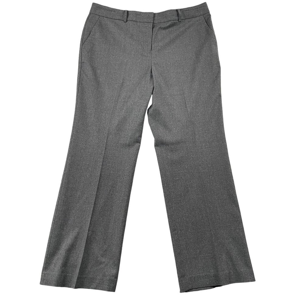 Talbots Dress Pants Womens 16 99% Wool Lined Grey Woven‎ in Italy